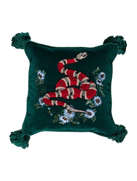 gucci home snake pillow|More.